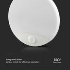 15W Plafon LED z czujnikiem PIR / Chip SAMSUNG / Barwa:3w1