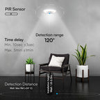 12W Kinkiet LED z czujnikiem PIR / Chip SAMSUNG / Barwa:4000K