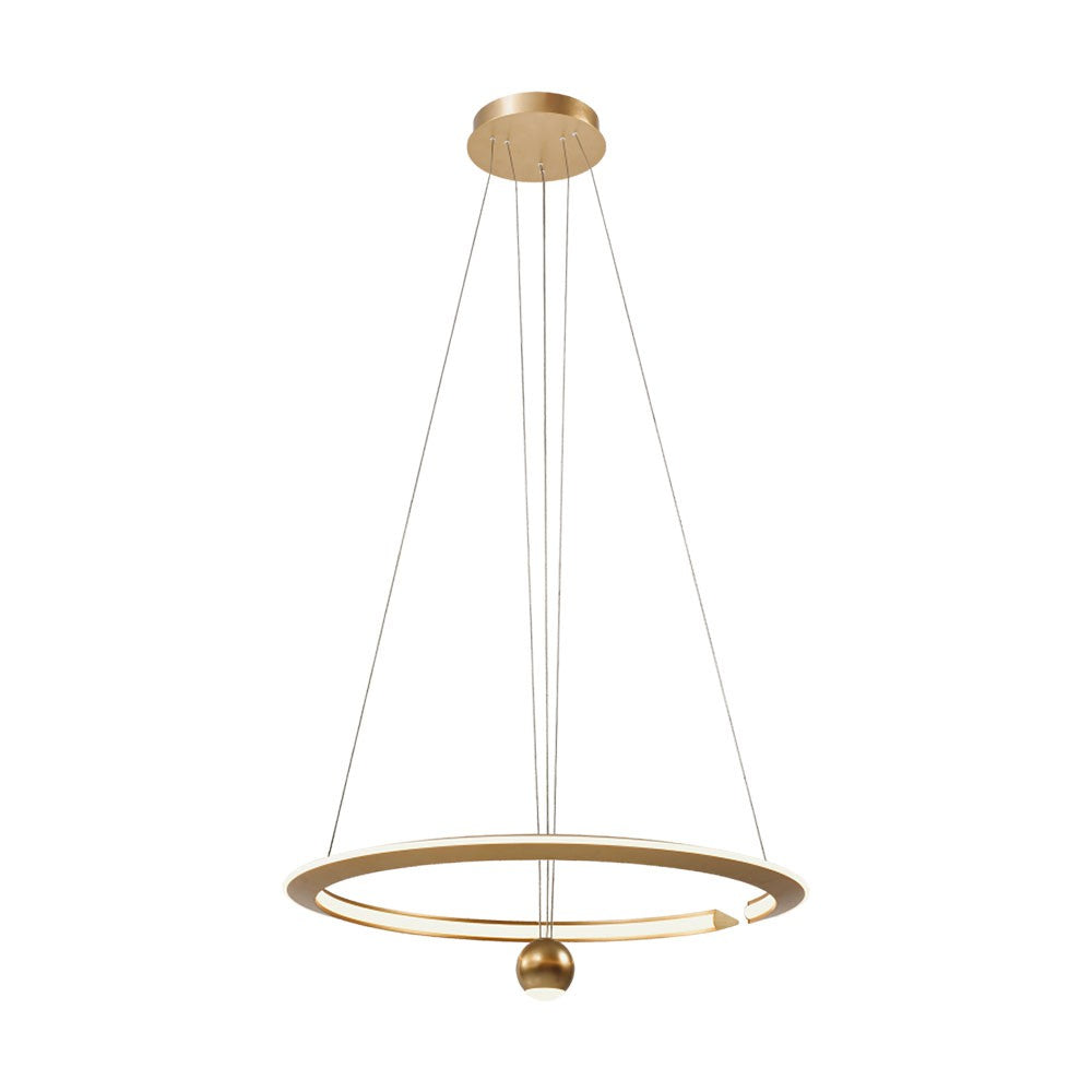 45W Dekoracyjna lampa sufitowa LED / Barwa: 4000K / Obudowa: Złota