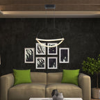 12W Dekoracyjna lampa sufitowa LED / Barwa: 4000K / Obudowa: Czarna