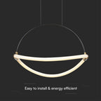 12W Dekoracyjna lampa sufitowa LED / Barwa: 3000K / Obudowa: Czarna