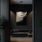 16W Dekoracyjna lampa sufitowa LED / Barwa: 4000K / Obudowa: Czarna