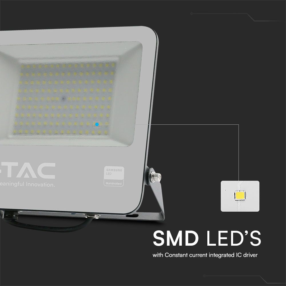100W Naświetlacz LED / Chip SAMSUNG / Barwa:6500K / Obudowa: Czarna / Skuteczność 87lm/W