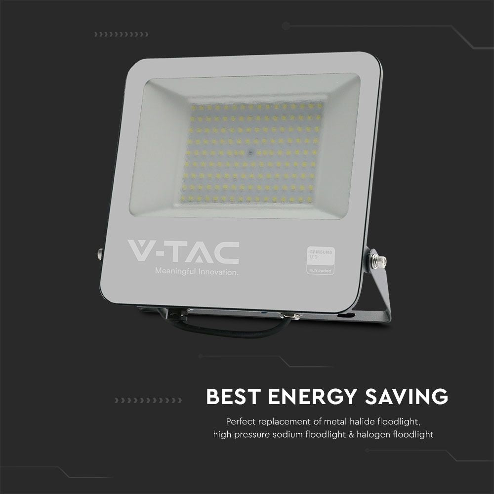 100W Naświetlacz LED / Chip SAMSUNG / Barwa:6500K / Obudowa: Czarna / Skuteczność 87lm/W