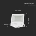 100W Naświetlacz LED / Chip SAMSUNG / Barwa:4000K / Obudowa: Biała / Skuteczność 87lm/W