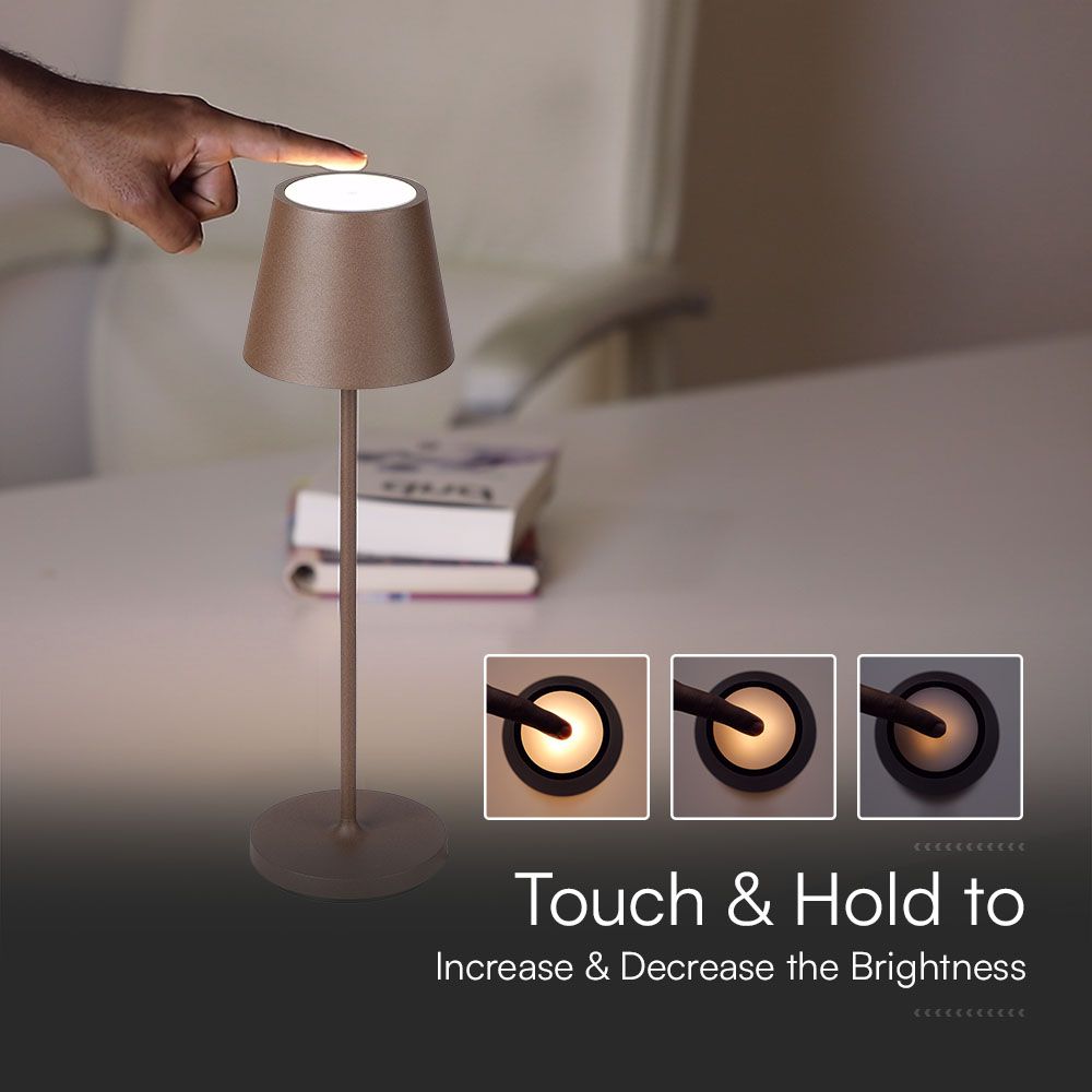 1.5W Lampka nocna LED / Barwa:3000K / Obudowa: Brązowa