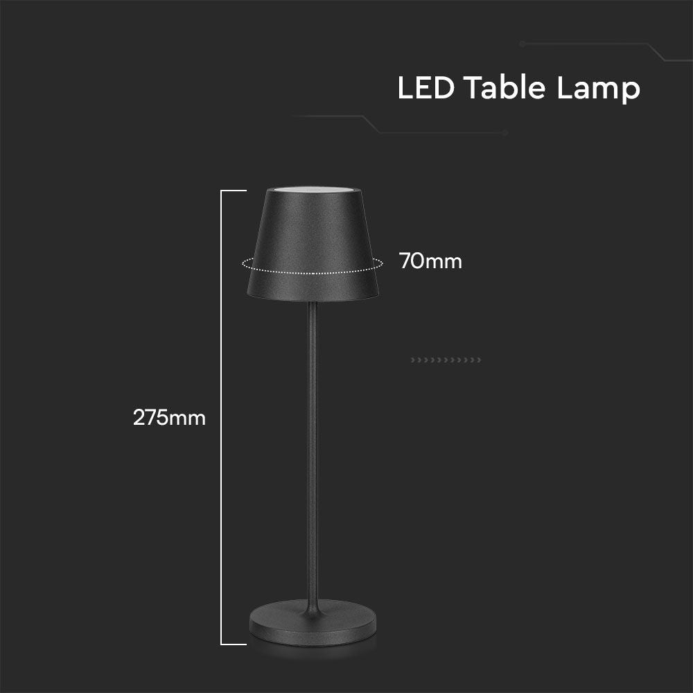 1.5W Lampka nocna LED / Barwa:3000K / Obudowa: Czarny