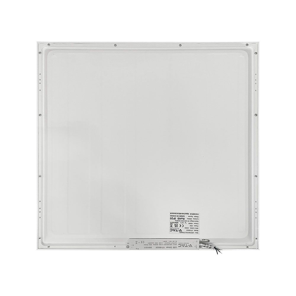 25W Panel LED 600x600mm / Barwa:6500K / Skuteczność 180lm/W
