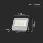 30W Naświetlacz LED / Barwa:RGB+6500K / Obudowa: Czarna / Sterowanie: Pilot