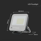 50W Naświetlacz LED / Barwa:RGB+6500K / Obudowa: Czarna / Sterowanie: Pilot
