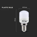 2W ST26 Żarówka LED / Chip SAMSUNG / Barwa:4000K / Trzonek:E14