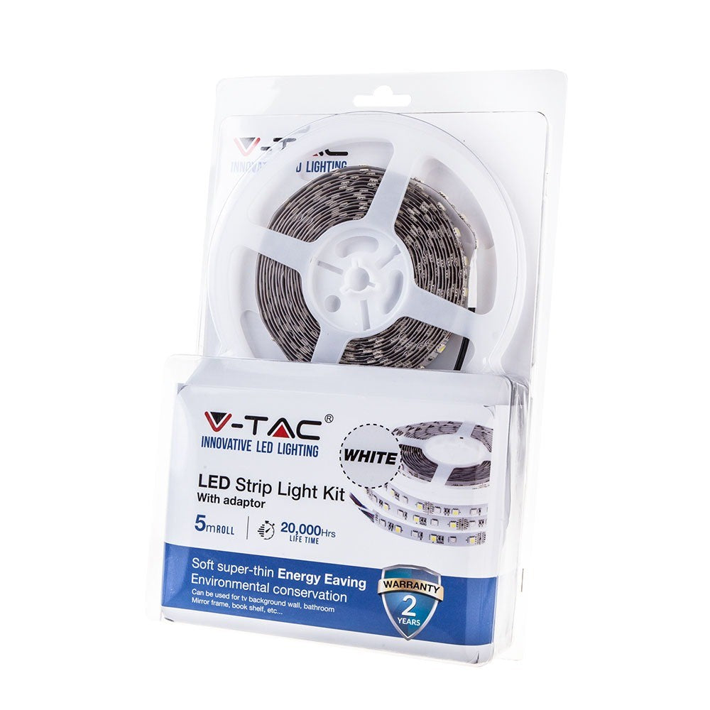 Zestaw Taśma LED z zasilaczem / IP65 / Rolka:5m