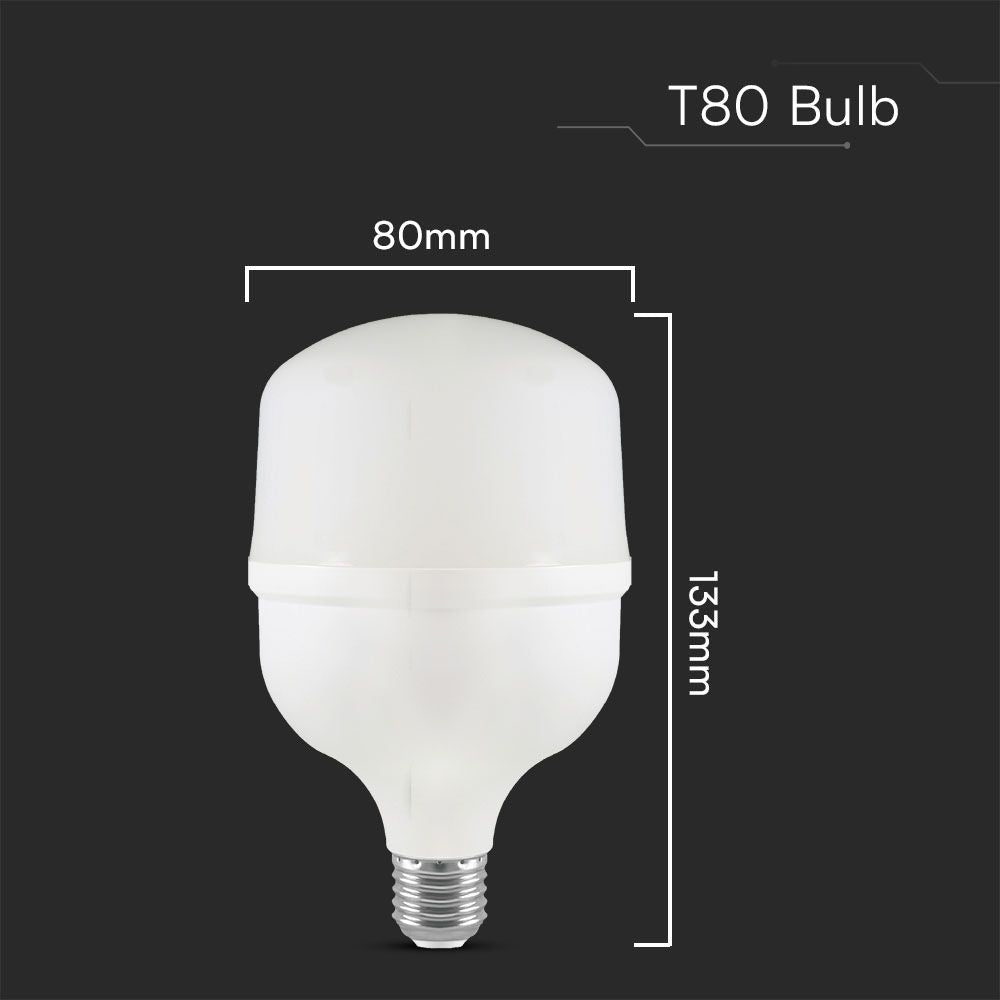 20W T80 Żarówka LED / Barwa:6500K / Trzonek:E27