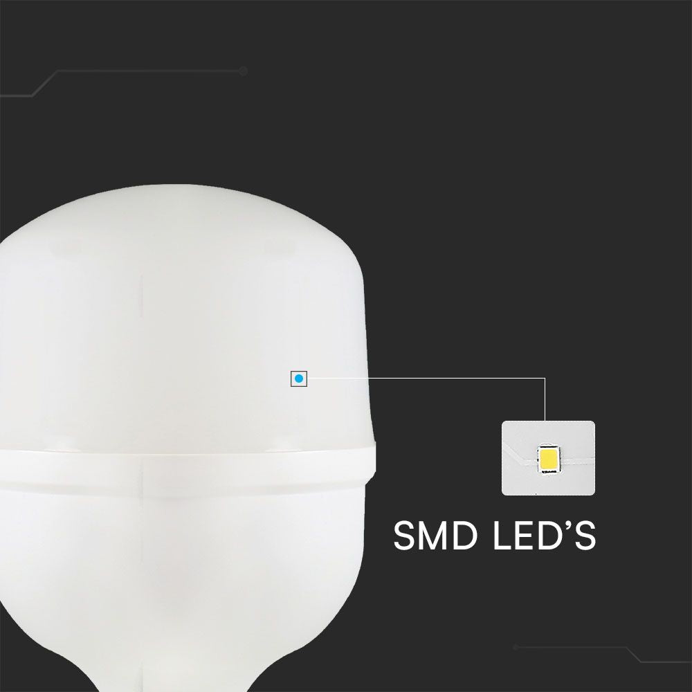 30W T100 Uliczna Żarówka LED / Barwa:4000K / Trzonek:E27/E40