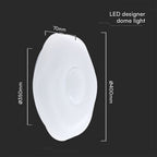 20W/40W/20W Plafon LED / Ściemniany / Sterowanie: Pilot