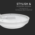 24W Plafon LED / Średnica: 240mm / Barwa:3000K / Klosz: Okrągły mleczny / IP54