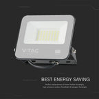 30W Naświetlacz LED / Chip Samsung / Przewód: 1m / Barwa: 3000K / Obudowa: Czarna / Skuteczność 80lm/w