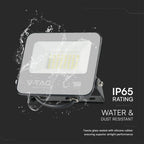 30W Naświetlacz LED / Chip Samsung / Przewód: 1m / Barwa: 3000K / Obudowa: Czarna / Skuteczność 80lm/w