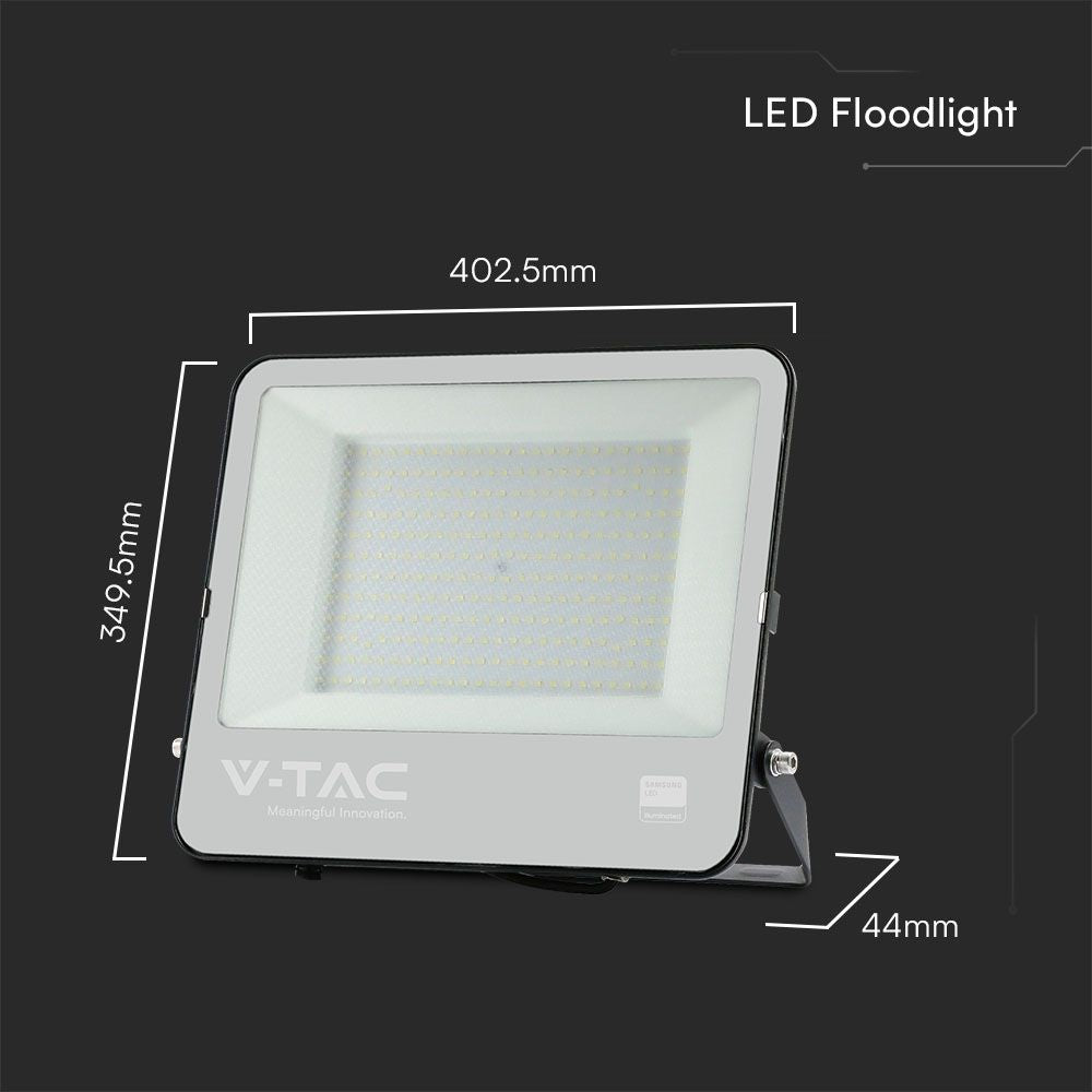 200W Naświetlacz LED / Chip SAMSUNG / Barwa:4000K / Obudowa: Czarna / Skuteczność 87lm/W