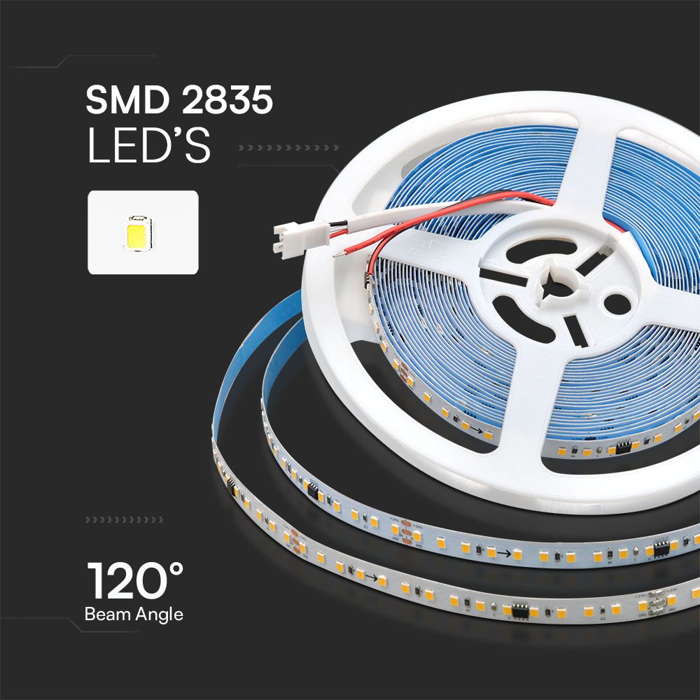 10W Taśma LED / Barwa:6500K / IP20 / Zasilanie: 24V / Rolka:10m