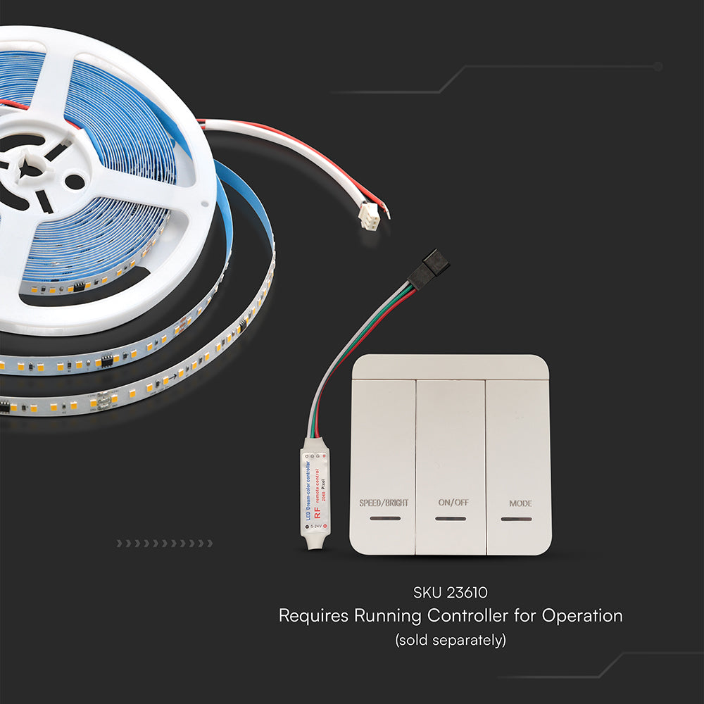 10W Taśma LED / Barwa:6500K / IP20 / Zasilanie: 24V / Rolka:10m