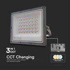 30W Naświetlacz LED SMD / Barwa:3w1 / Obudowa: Szara / Skuteczność 80lm/W