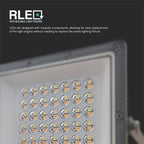 30W Naświetlacz LED SMD / Barwa:3w1 / Obudowa: Szara / Skuteczność 80lm/W