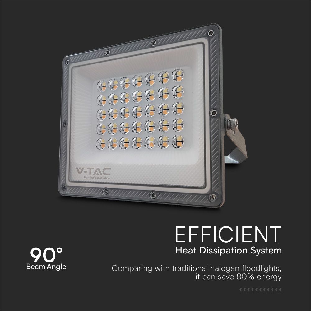 30W Naświetlacz LED SMD / Barwa:3w1 / Obudowa: Szara / Skuteczność 80lm/W