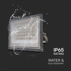 30W Naświetlacz LED SMD / Barwa:3w1 / Obudowa: Szara / Skuteczność 80lm/W