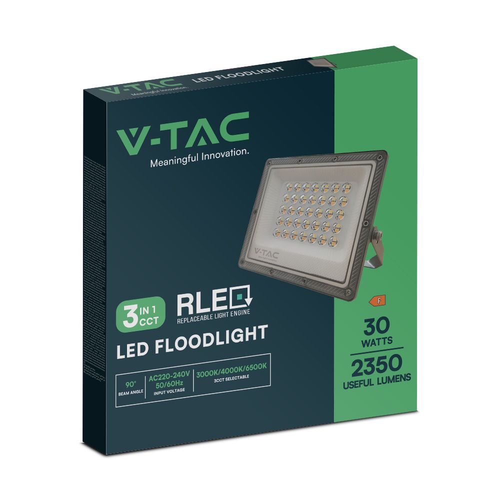 50W Naświetlacz LED SMD / Barwa:3w1 / Obudowa: Szara / Skuteczność 80lm/W