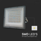 50W Naświetlacz LED SMD / Barwa:3w1 / Obudowa: Szara / Skuteczność 80lm/W