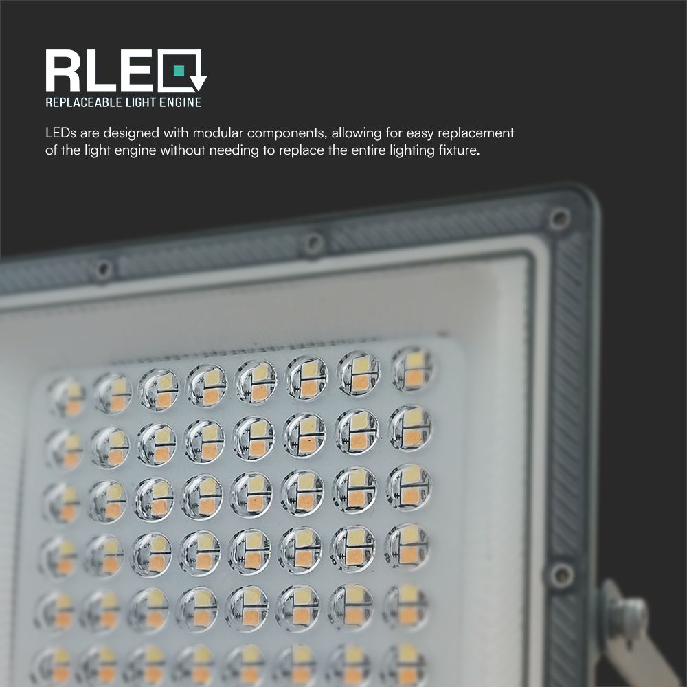 50W Naświetlacz LED SMD / Barwa:3w1 / Obudowa: Szara / Skuteczność 80lm/W