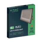 100W Naświetlacz LED SMD / Barwa:3w1 / Obudowa: Szara / Skuteczność 80lm/W