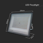 100W Naświetlacz LED SMD / Barwa:3w1 / Obudowa: Szara / Skuteczność 80lm/W