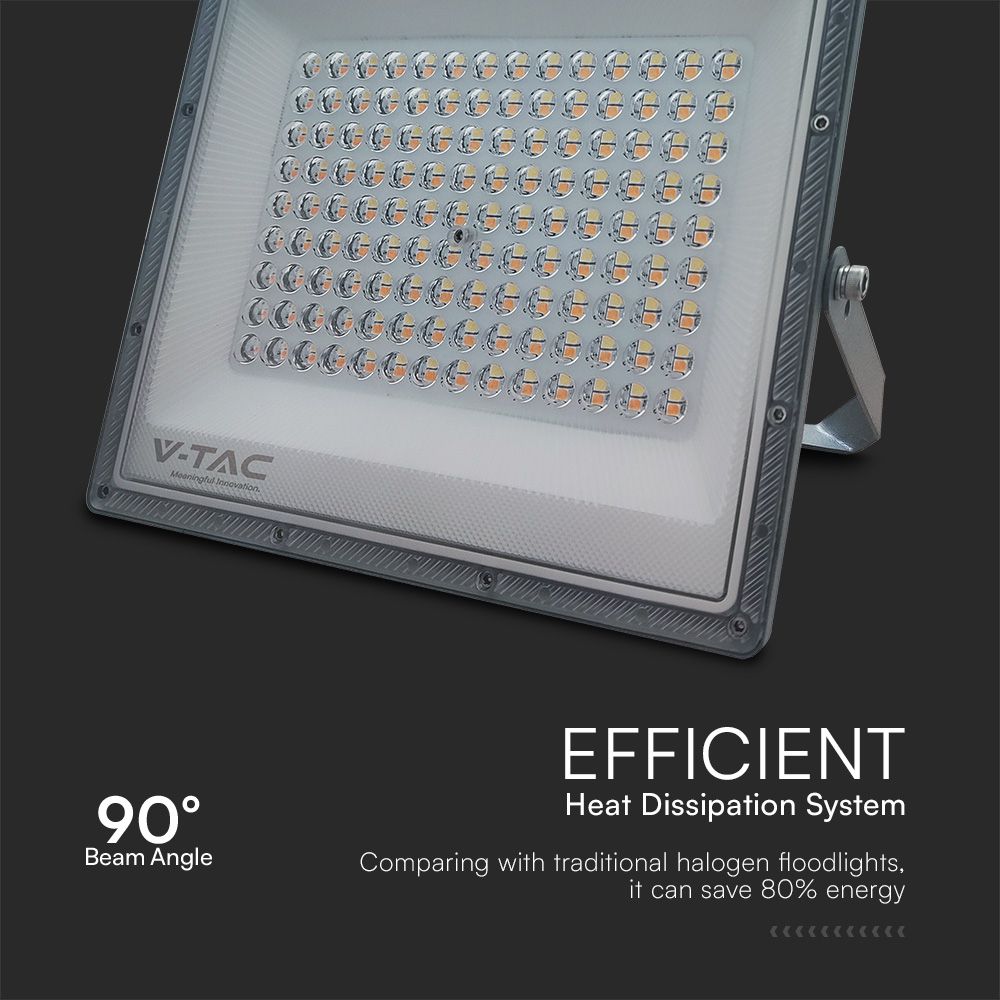 100W Naświetlacz LED SMD / Barwa:3w1 / Obudowa: Szara / Skuteczność 80lm/W