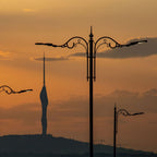 50W Lampa uliczna LED z regulowanym uchwytem Seria-ST / Chip SAMSUNG / Barwa:4000K / Obudowa: Szara