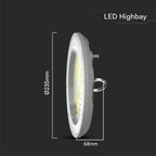 100W Oprawa Highbay LED / Barwa:3w1 / Obudowa: Szara / Skuteczność 80lm/W