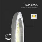 100W Oprawa Highbay LED / Barwa:3w1 / Obudowa: Szara / Skuteczność 80lm/W