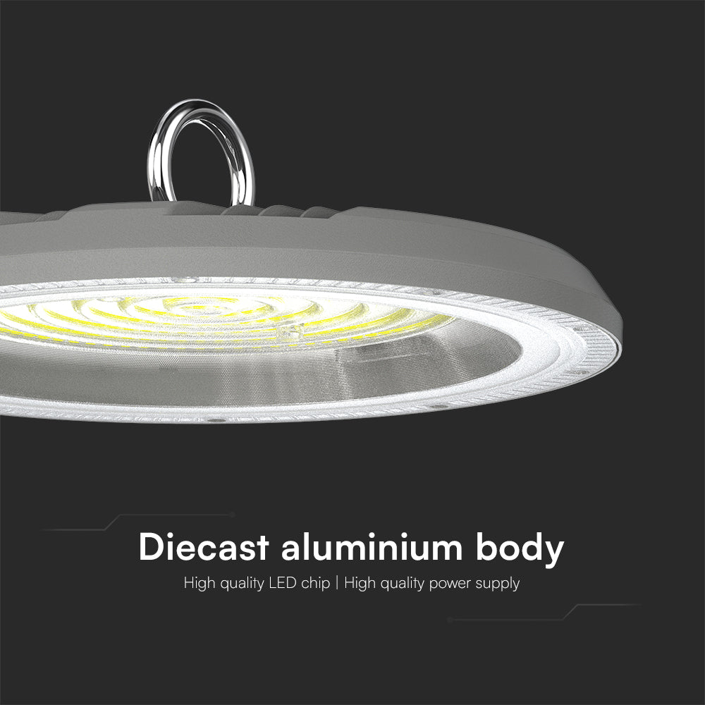 100W Oprawa Highbay LED / Barwa:3w1 / Obudowa: Szara / Skuteczność 80lm/W