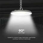 100W Oprawa Highbay LED / Barwa:3w1 / Obudowa: Szara / Skuteczność 80lm/W