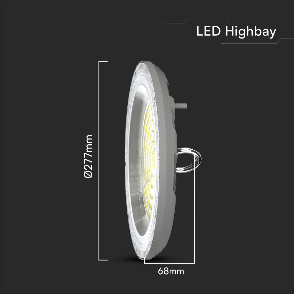 150W Oprawa Highbay LED / Barwa:3w1 / Obudowa: Szara / Skuteczność 80lm/W