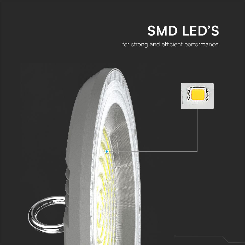 150W Oprawa Highbay LED / Barwa:3w1 / Obudowa: Szara / Skuteczność 80lm/W
