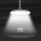 150W Oprawa Highbay LED / Barwa:3w1 / Obudowa: Szara / Skuteczność 80lm/W