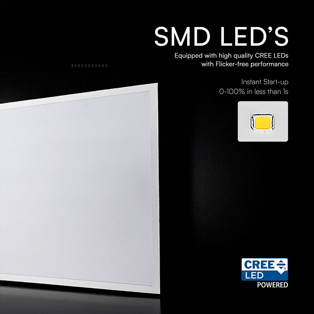 36W Panel LED / 600x600mm / Chip CREE / Zasilacz:LIFUD / Skuteczność 120lm/W / Barwa: 6500K / 6 Lat gwarancji / Opakowanie: 10szt.