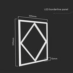 60W Panel LED Ramowy diament 600x600mm / Barwa: 4000K / Opakowanie: 6szt.