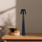 3W Lampka nocna LED zasilana bateryjnie/ Ściemnianie przez dotyk / Bateria 1800mAh / Barwa:3w1 / Obudowa: Czarna