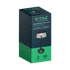3W Lampka nocna LED zasilana bateryjnie/ Ściemnianie przez dotyk / Bateria 1800mAh / Barwa:3w1 / Obudowa: Czarna