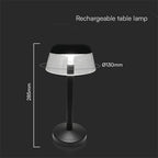 3W Lampka nocna LED zasilana bateryjnie/ Ściemnianie przez dotyk / Bateria 1800mAh / Barwa:3w1 / Obudowa: Czarna