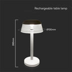 3W Lampka nocna LED zasilana bateryjnie/ Ściemnianie przez dotyk / Bateria 1800mAh / Barwa:3w1 / Obudowa: Biała