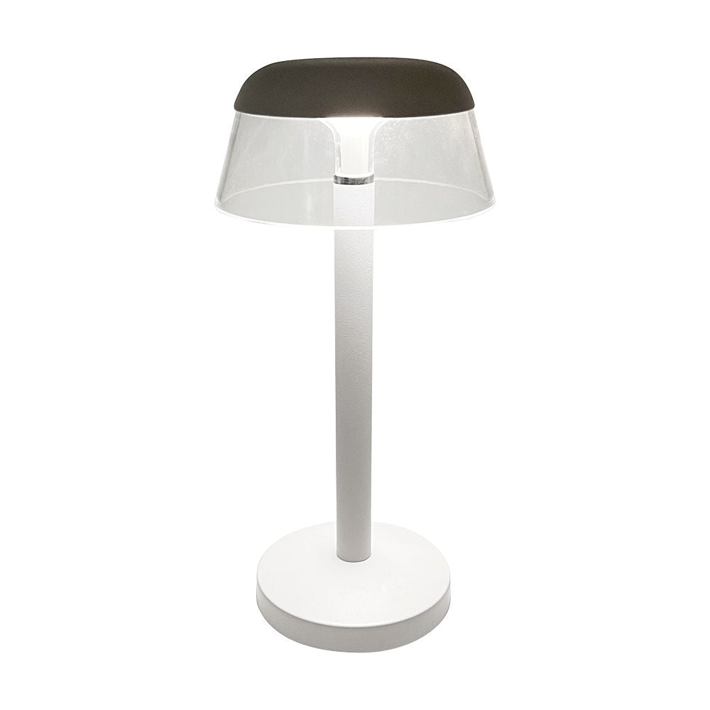 3W Lampka nocna LED zasilana bateryjnie/ Ściemnianie przez dotyk / Bateria 1800mAh / Barwa:3w1 / Obudowa: Biała
